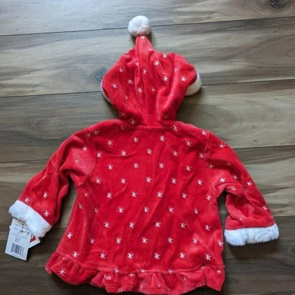 NWT Messages From The Heart Santa Little Helper Baby Red Dress Christmas… - Picture 4 of 5